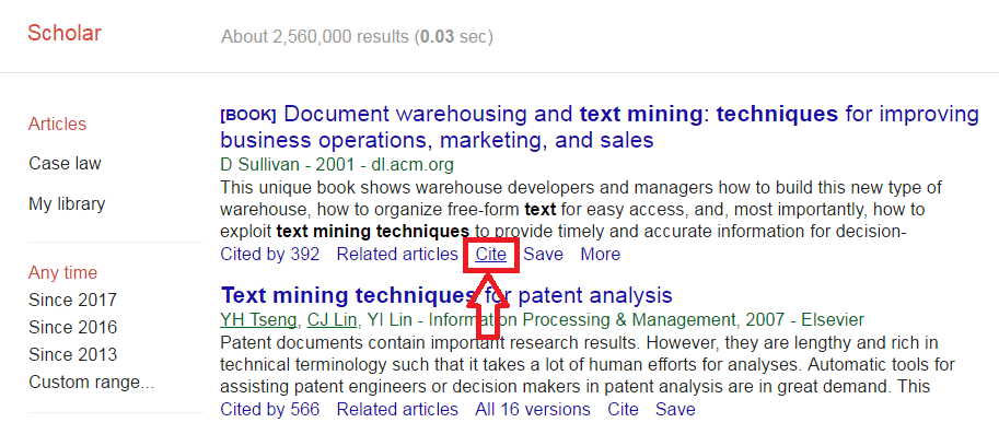 ارجاع دهی با google scholar