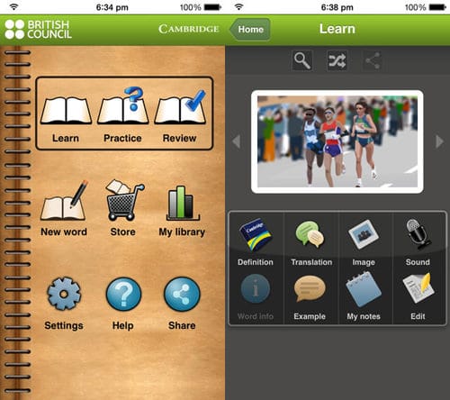 اپلیکیشن آموزش لغات انگلیسی mywordbook